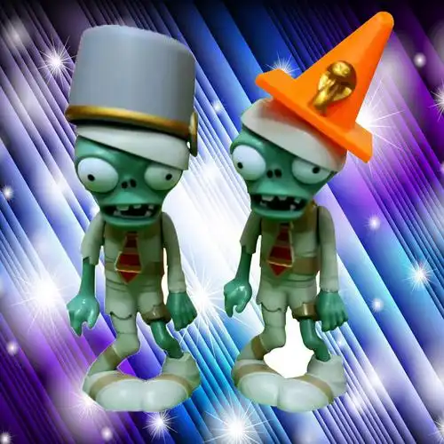 正版植物大战铁桶路障木乃伊僵尸声光光火葫芦仿真