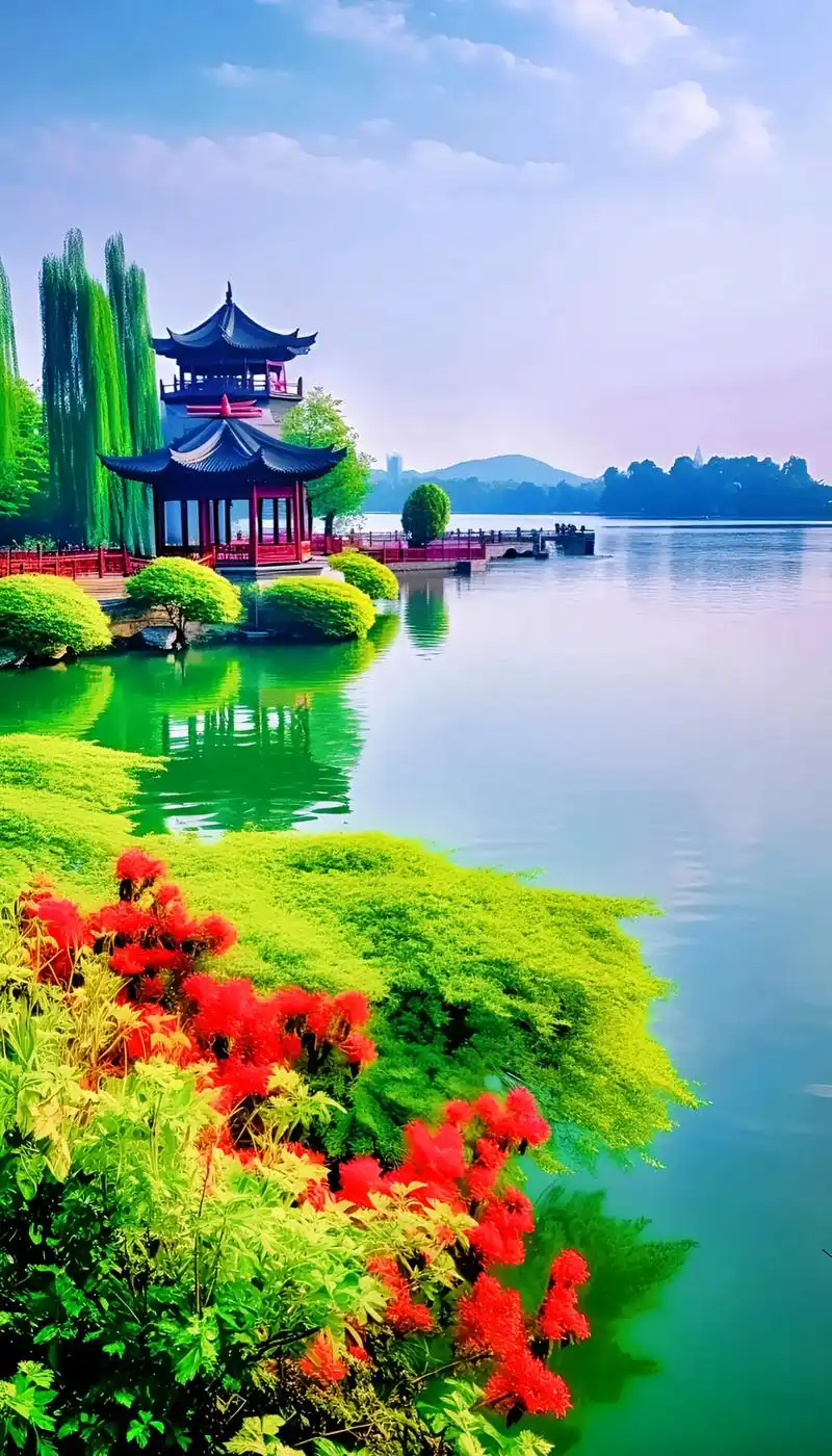 西湖美景.西湖,素有"人间天堂"的美誉,位于杭州,是中国最著 - 抖音