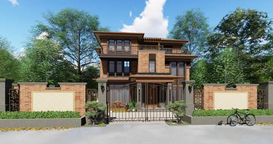 这款现代中式别墅庭院美丽客厅大气美到颠覆你对豪宅的定义