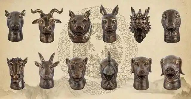 大量国宝流失海外,更是痛上加痛.而流失文物中,就有圆明园12生肖兽首.