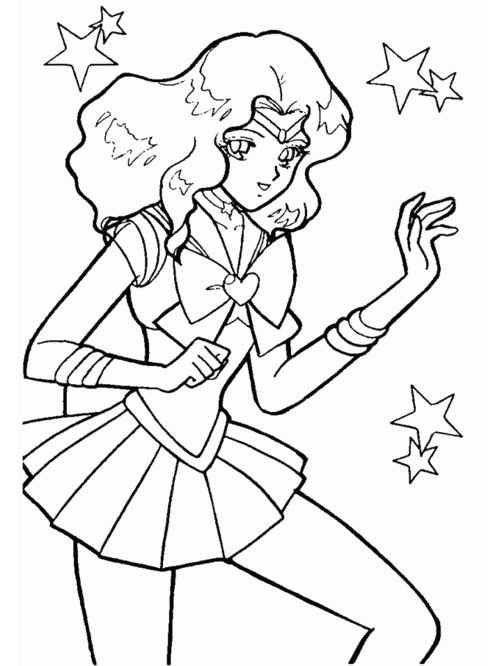 美少女简笔画图片大全