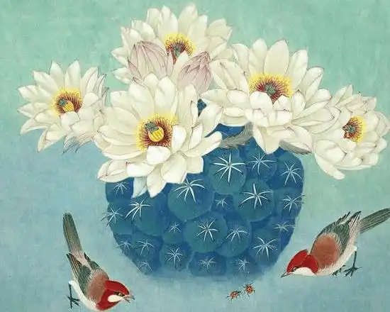 简单花鸟工笔画图片,简单花鸟工笔画作品