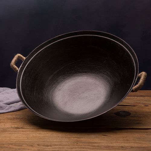 铁锅同盛同盛永永铸手工生铁涂层炒锅不易粘锅炒锅