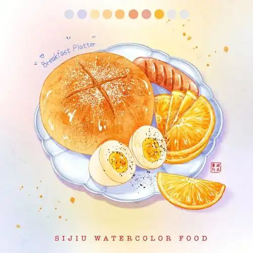 procreate  #ipad画画  #绘画过程  #画画  #肆玖水彩美食打卡