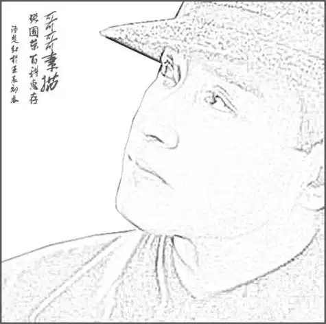 张国荣纹身简笔画