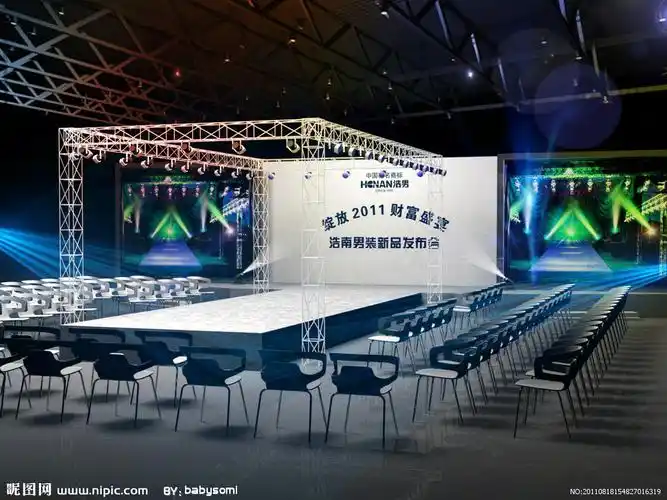 t型台舞台效果图3d图片