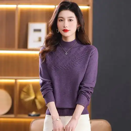 显瘦打底毛衣女专柜正品套头女士毛衣高端羊绒衫年轻漂亮打底衫女装