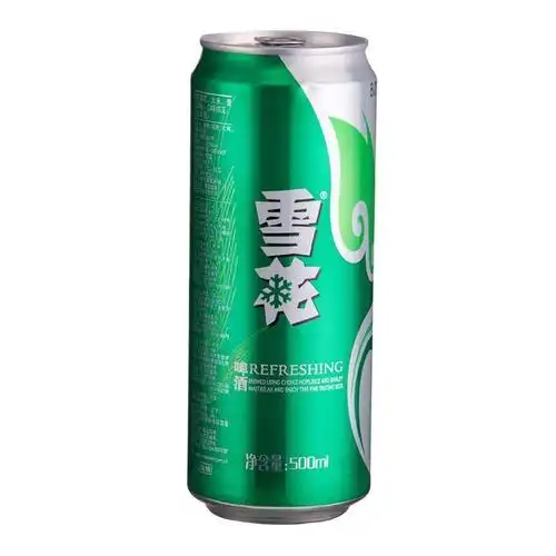 雪花啤酒清爽听装500ml