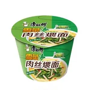 康师傅雪菜肉丝煨面 125g/桶方便面
