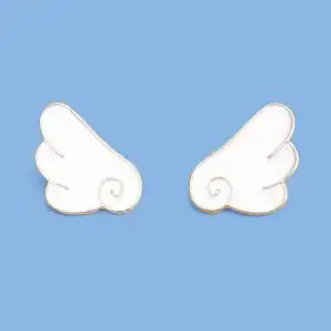 可爱小天使翅膀胸针卡通个性情侣闺蜜男女学生书包衣领徽章别针