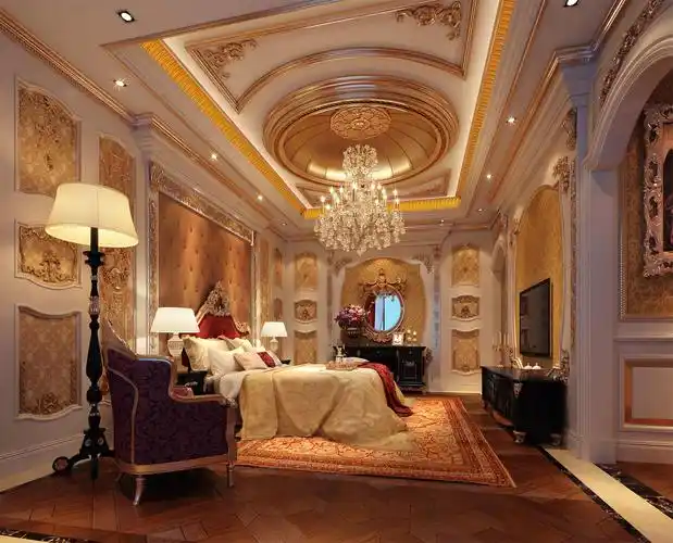 重庆恒大御景半岛欧式古典风格装修样板房_效果图案例-买家宝装修网