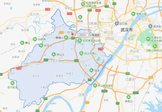 土拍快报|武汉正彩置业溢价69.64%竞得蔡甸区p(2020)104号地块