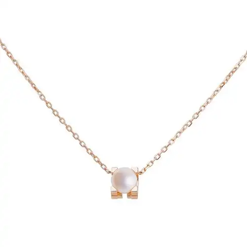 cartier卡地亚cde18k玫瑰金镶嵌珍珠项链预售代购b7059000