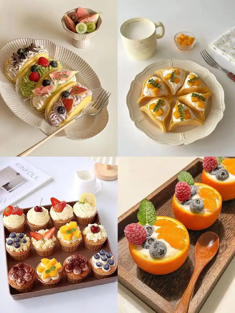 饭后甜点.这么治愈的甜品谁不爱呀,闲来无事做点下午茶,听听歌 - 抖音