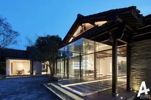 这间玻璃屋里的一切都源于自然无界西溪茶室