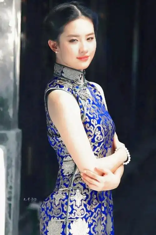 刘亦菲这组旗袍照我还是第一次见太美了