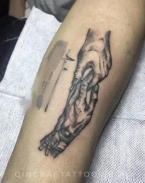 纪念亲人纹身图片_手臂纹身图案