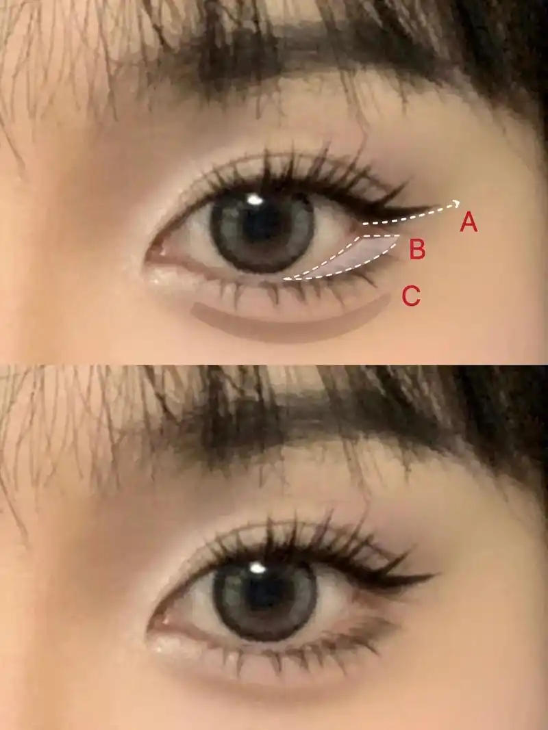 新手三步画眼睑下至/美式芭比甜心眼妆7615.