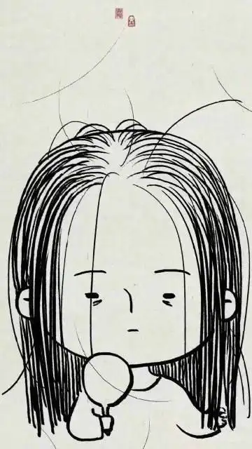 脱发的表情图