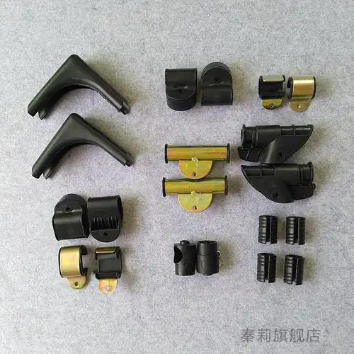 午休折叠躺椅配件 沙滩休闲靠椅扶手连接件金属锁扣刹车躺椅折叠椅