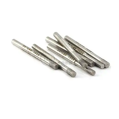 订做钨钢内孔研磨专用电镀金刚石磨棒4d5d6d80长6柄