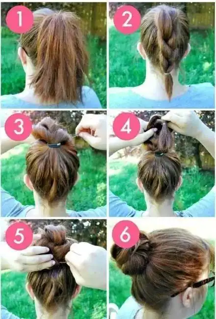 各种快速扎头发的教程,可搭配不同风格的衣服