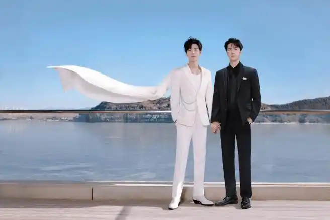 「网络视听年度盛典91」90 p3#博君一肖#牵手婚纱桌面99