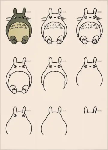 教你如何画出萌萌哒的龙猫