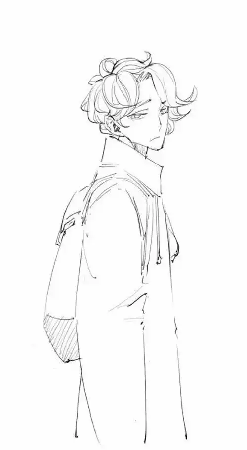 免费素材 图片素材 漫画插画 人物卡通 手拿礼物的帅气动漫男生