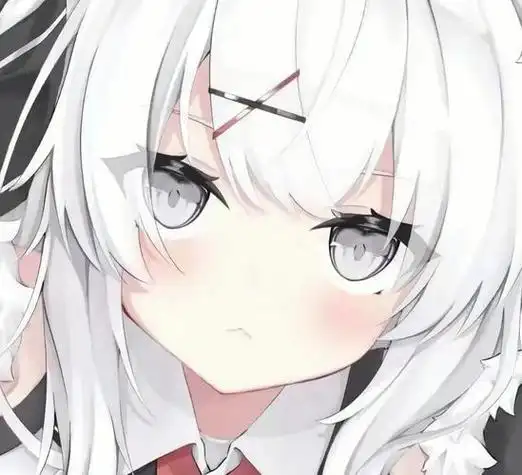 唯美白发女生动漫头像图片 白发高冷头像可爱乖巧动漫女头