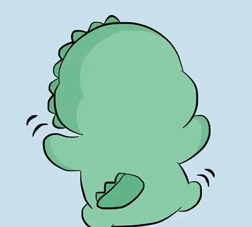 卡通恐龙图片可爱呆萌图片(简单好画的q版小恐龙)676767