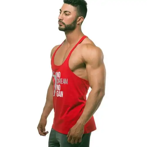 828新款健身背心肌肉男吊带工字训练棉跨栏健美运动背心报价_参数_图