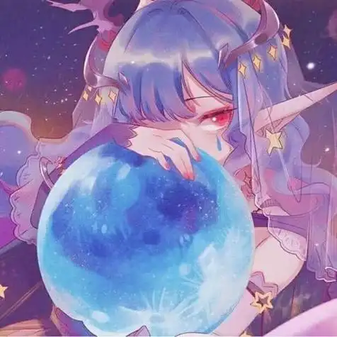 动漫女生头像高清紫色系