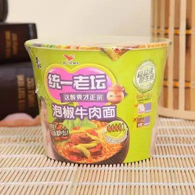 统一来一桶老坛泡椒牛肉面(105g )