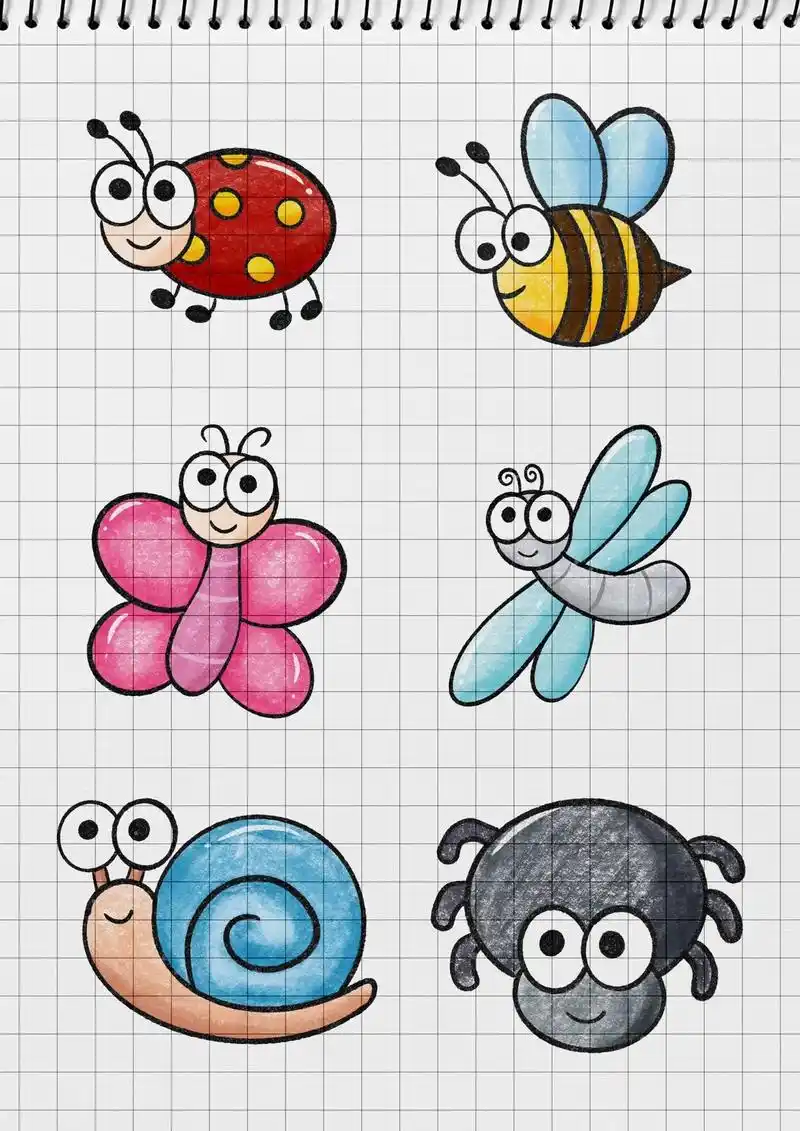 小动物简笔画.一起来画可可爱爱的小动物吧,简单又好看!#简笔 - 抖音