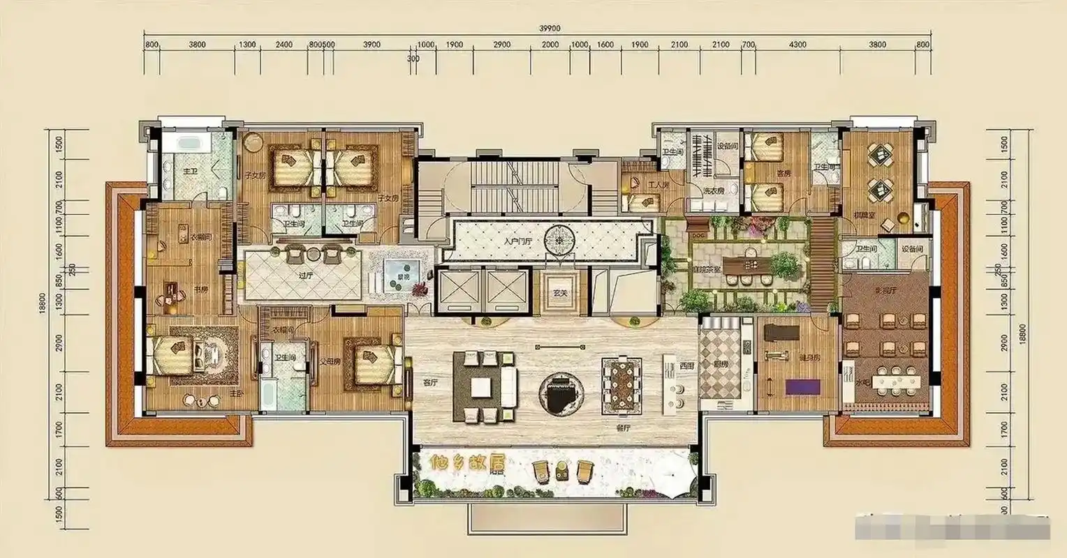 这难道就是传说中的顶级大平层户型吗?