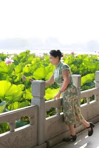 莲花池公园旗袍秀