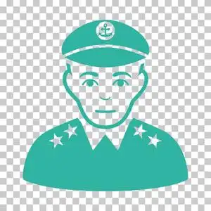 军事队长矢量图标照片