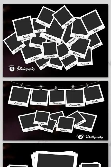 照片拼图设计模板