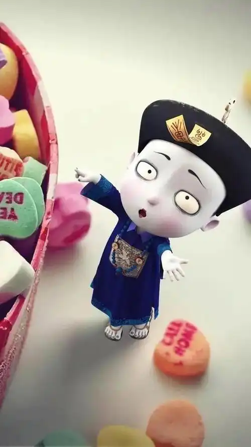 小僵尸图片,小僵尸(呆萌可爱小僵尸高清手机壁纸)