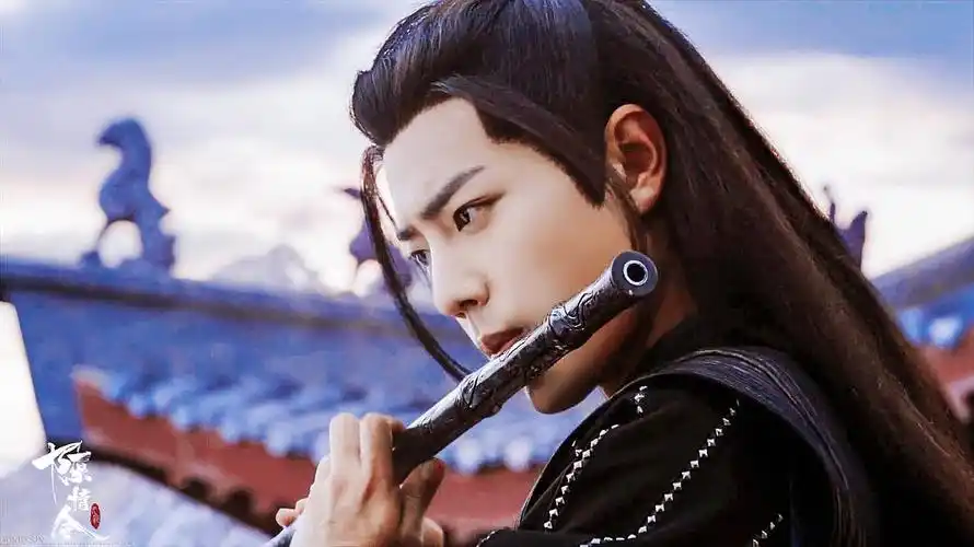 陈情令肖战吹笛子,他古装真好看啊