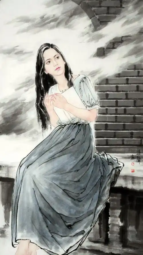 精细唯美,文雅脱俗,王远声人物画作品欣赏|国画|女性|王远声_新浪新闻