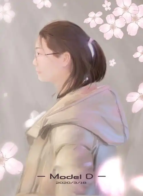 侧脸|插画|创作习作|modeld_原创作品-站酷zcool