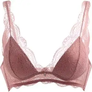 金三塔舒适透气真丝无钢圈女元文胸