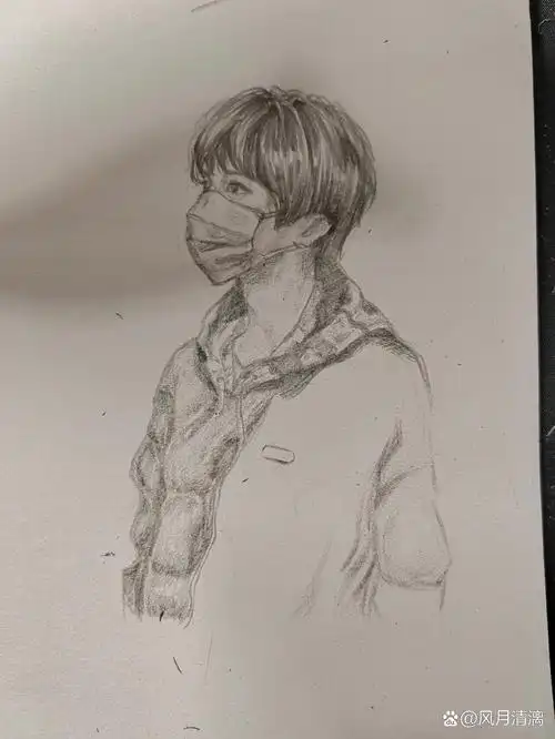 时代少年团贺峻霖手绘