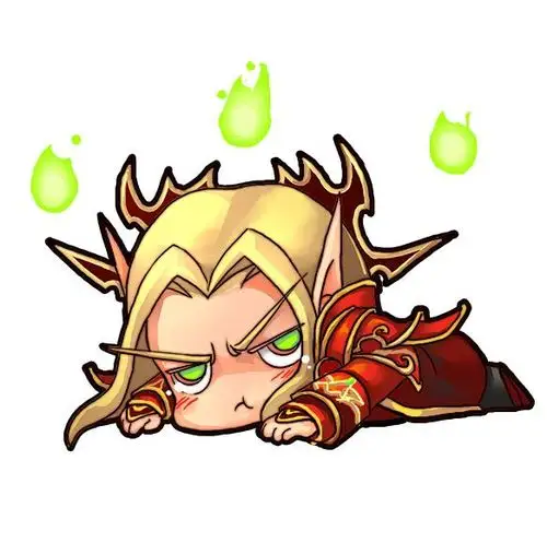 魔兽玩家手绘q版凯尔萨斯_17173魔兽世界专区_17173.