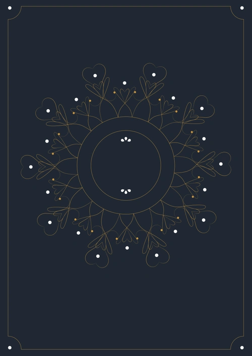 高贵典雅深蓝色花卉边框海报背景素材