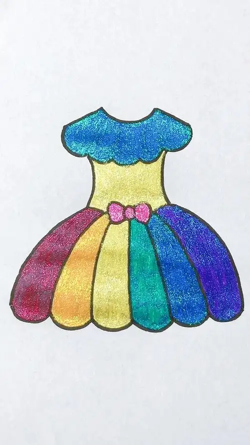 简笔画#简单画小裙子