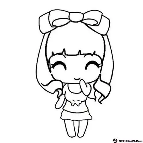 q版人物简笔画女孩 q版人物简笔画女孩简单