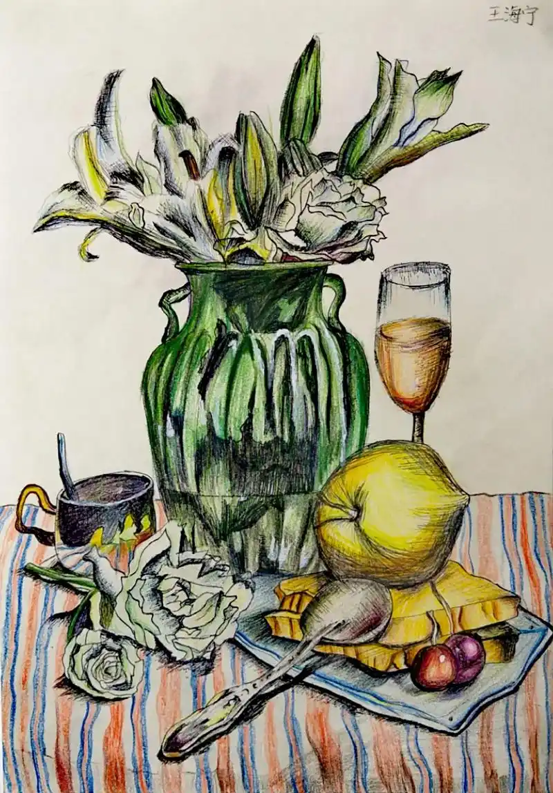 五一六年级学生作品#画画 #画画的baby #少儿美术 #画 - 抖音